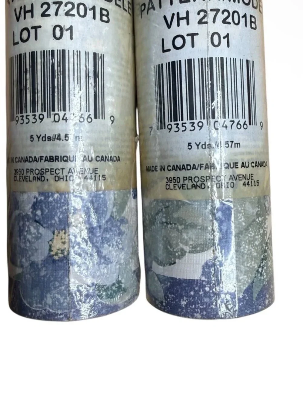 Vintage Wallpaper Border Westchester 2 Rolls Blue White Floral Cottage Chic New